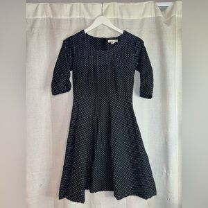 Mata Traders Polka Dot Fit & Flare Above Knee Cotton Dress Size S